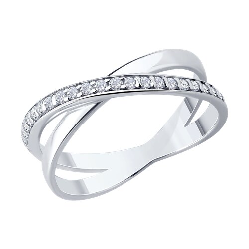 Ювелирное изделие - Кольцо из серебра с фианитами в магазине Best-Gold 152762