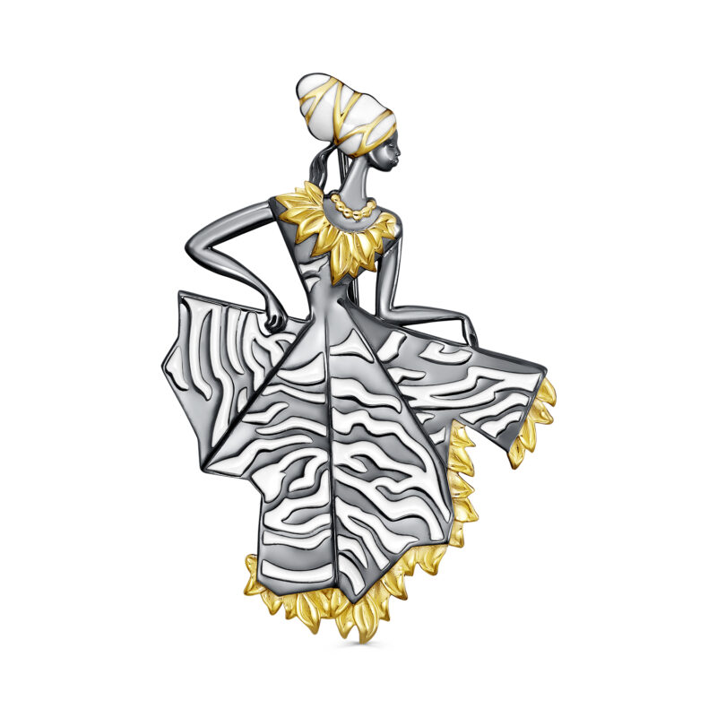 Брошь из серебра Ювелирное изделие - Брошь из серебра в магазине Best-Gold 141699