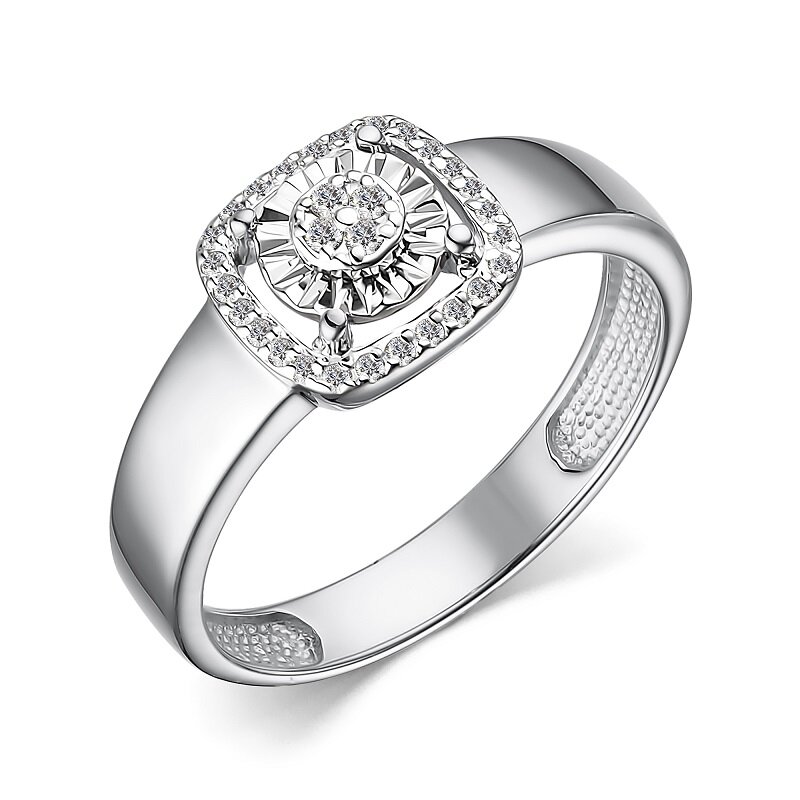 Кольцо  из белого золота с бриллиантами Ювелирное изделие - Кольцо  из белого золота с бриллиантами в магазине Best-Gold 154412