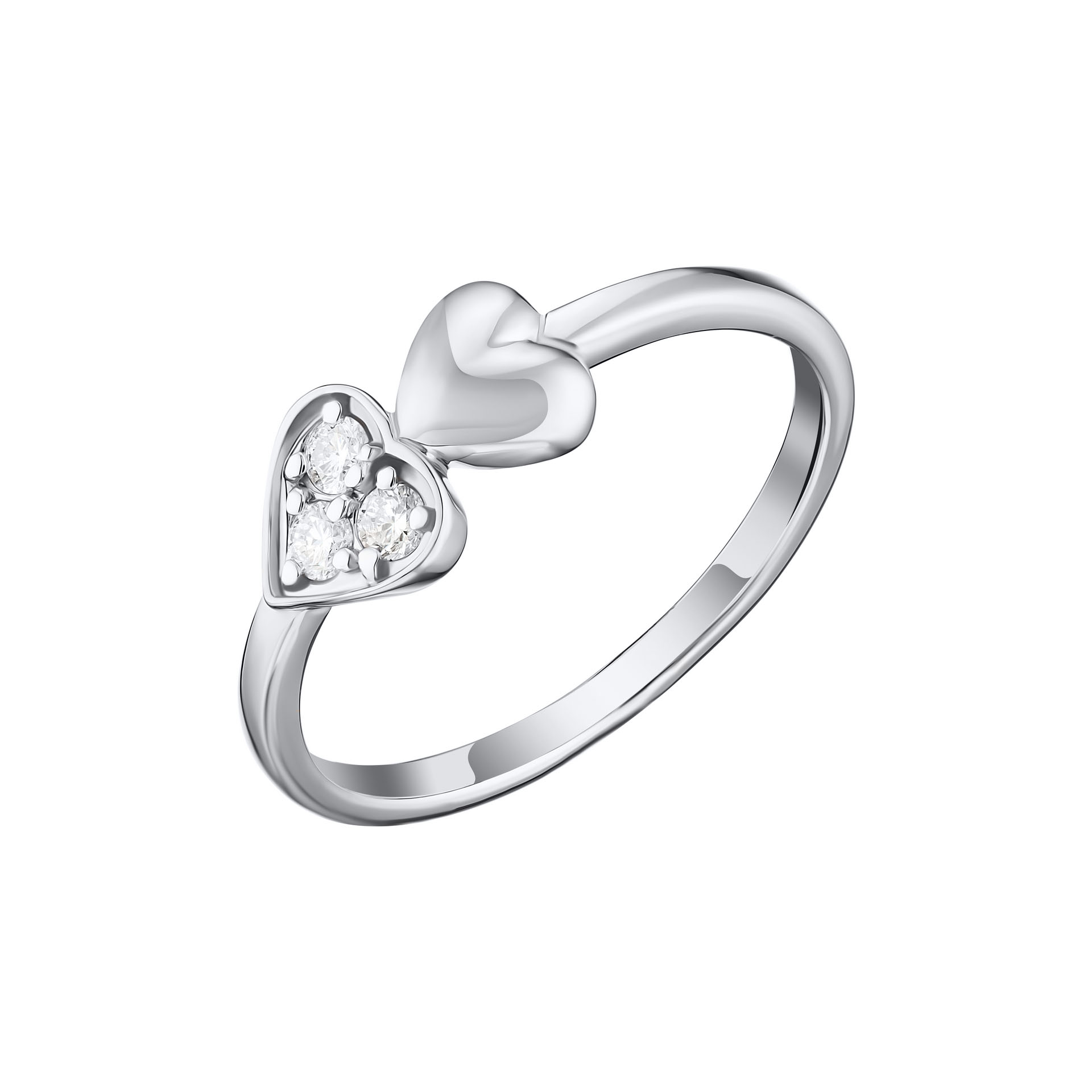 Кольцо из белого золота с бриллиантами Ювелирное изделие - Кольцо из белого золота с бриллиантами в магазине Best-Gold 153664