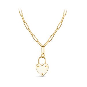 Ювелирное изделие - Колье из жёлтого золота с фианитом в магазине Best-Gold 095381