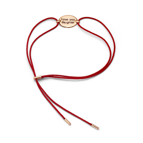 Ювелирное изделие - Браслет из красной нити с золотом в магазине Best-Gold 121443