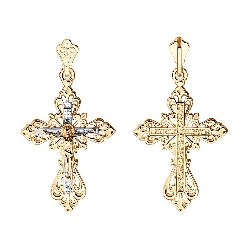 Крест в красном золоте Ювелирное изделие - Крест в красном золоте в магазине Best-Gold 134679