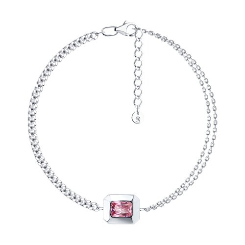 Браслет из серебра с фианитами Ювелирное изделие - Браслет из серебра с фианитами в магазине Best-Gold 141269