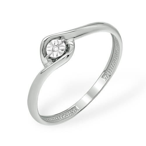 Кольцо из серебра с бриллиантом Ювелирное изделие - Кольцо из серебра с бриллиантом в магазине Best-Gold 153511