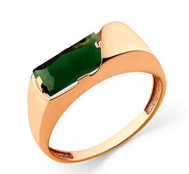 Ювелирное изделие - Кольцо из красного золота с турмалином в магазине Best-Gold 033622