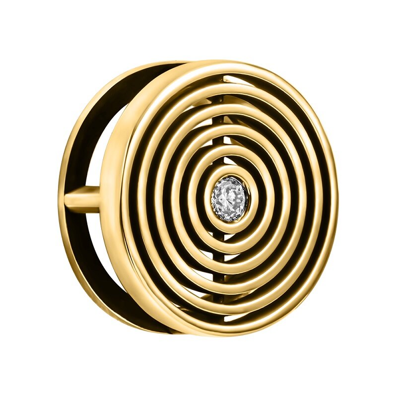 Подвеска из желтого золота с бриллиантом