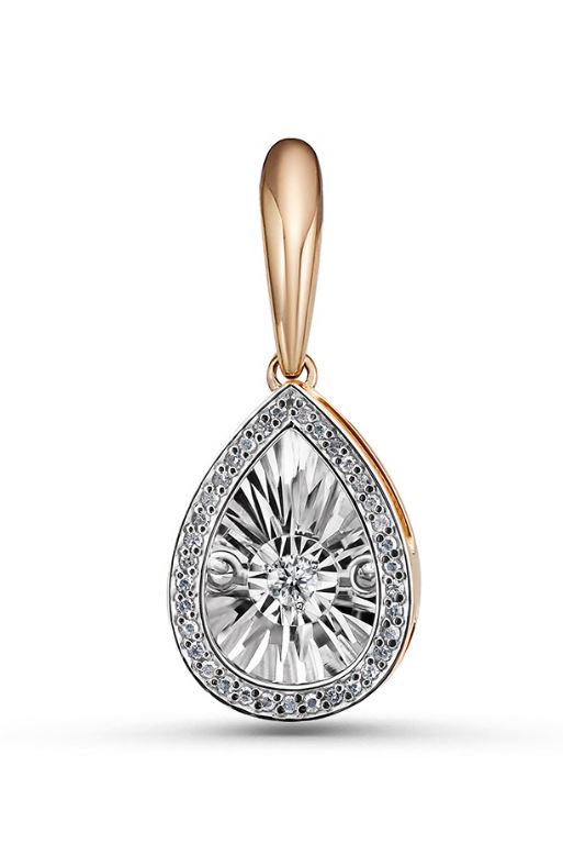 Подвеска из красного золота с бриллиантами Ювелирное изделие - Подвеска из красного золота с бриллиантами в магазине Best-Gold 144250