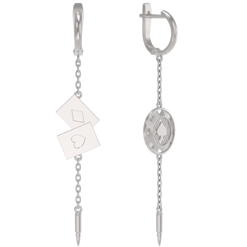 Серьги из серебра Ювелирное изделие - Серьги из серебра в магазине Best-Gold 104880