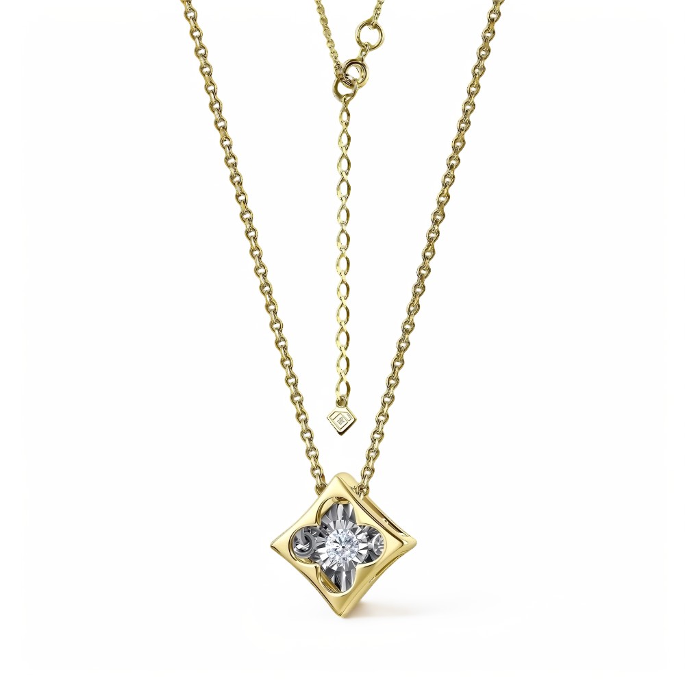 Ювелирное изделие - Колье из желтого золота с бриллиантами в магазине Best-Gold 156112