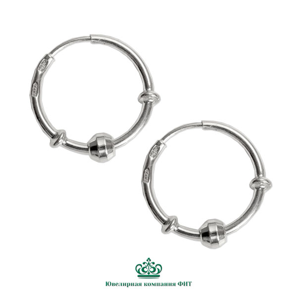 Ювелирное изделие - Серьги из серебра в магазине Best-Gold 153333