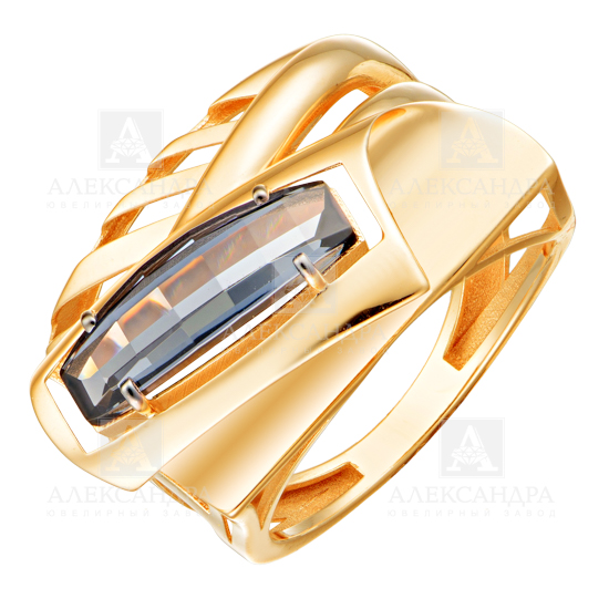 Ювелирное изделие - Кольцо из красного золота с ситалл "Ocean Grey" в магазине Best-Gold 152285
