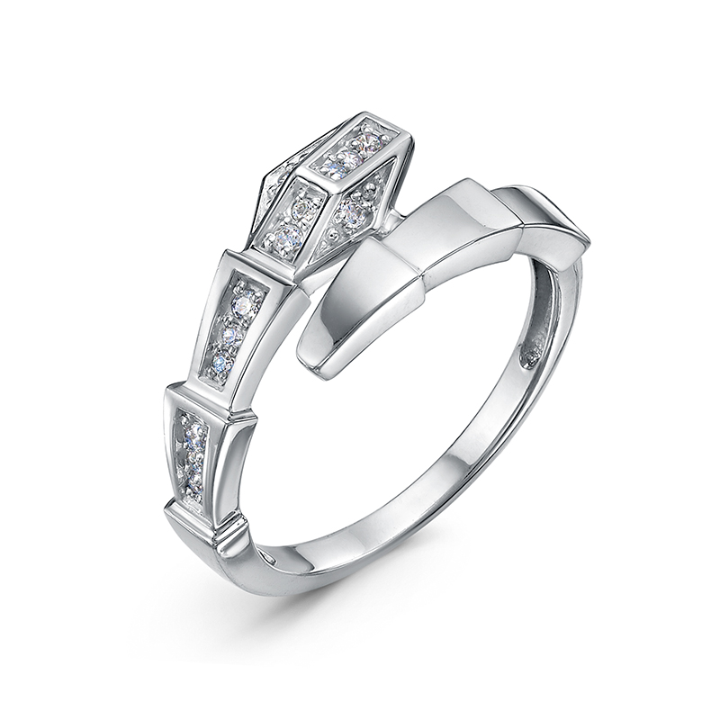 Кольцо из серебра с фианитами Ювелирное изделие - Кольцо из серебра с фианитами в магазине Best-Gold 146909