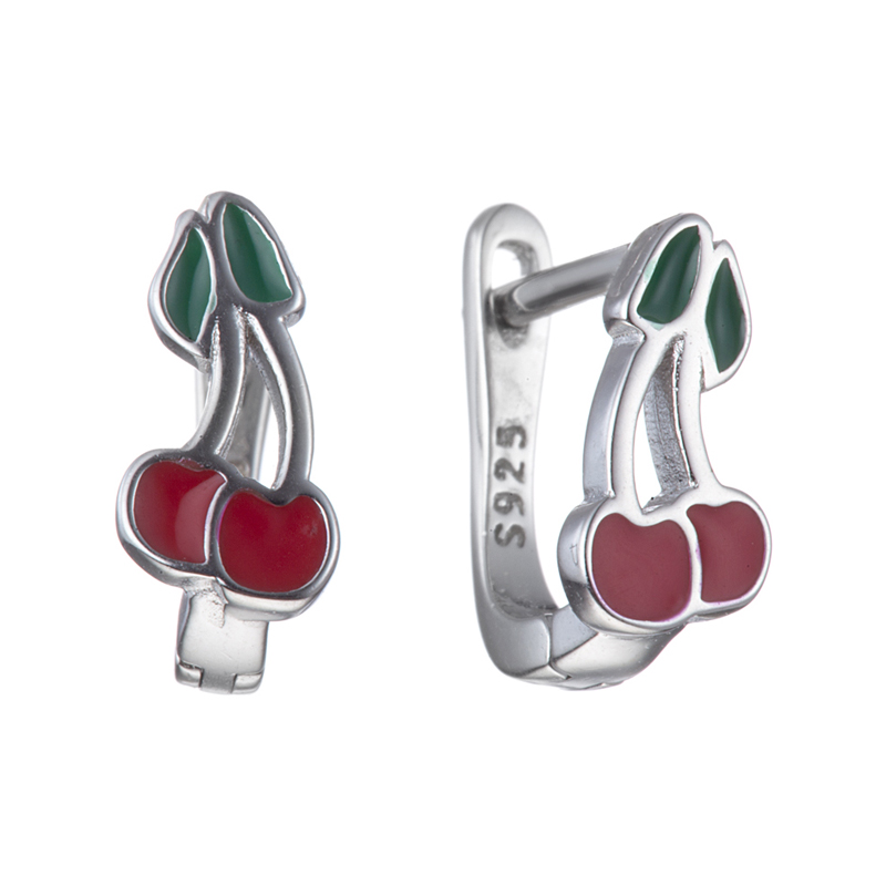 Серьги из серебра с эмалью Ювелирное изделие - Серьги из серебра с эмалью в магазине Best-Gold 129406