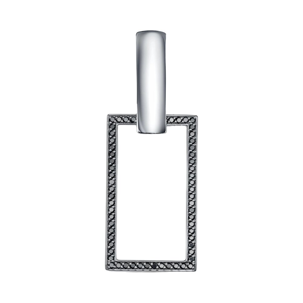 Ювелирное изделие - Подвеска из белого золота с бриллиантами в магазине Best-Gold 150111