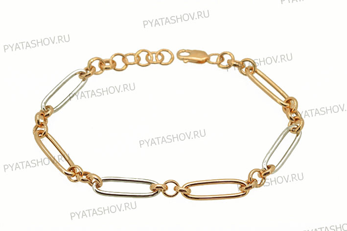 Браслет из комбинированного золота
