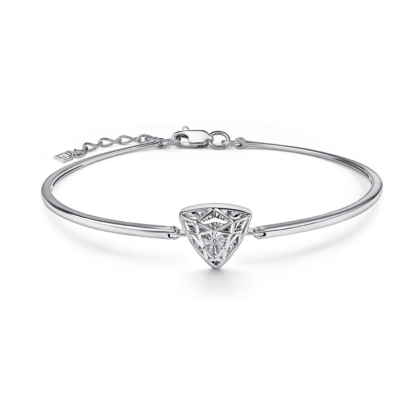 Ювелирное изделие - Браслет из белого золота с бриллиантом в магазине Best-Gold 156966