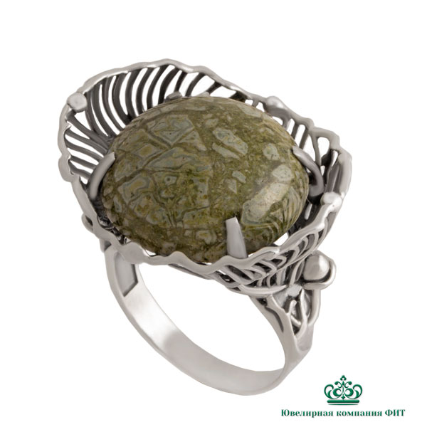 Ювелирное изделие - Кольцо из серебра с радолитом в магазине Best-Gold 153111