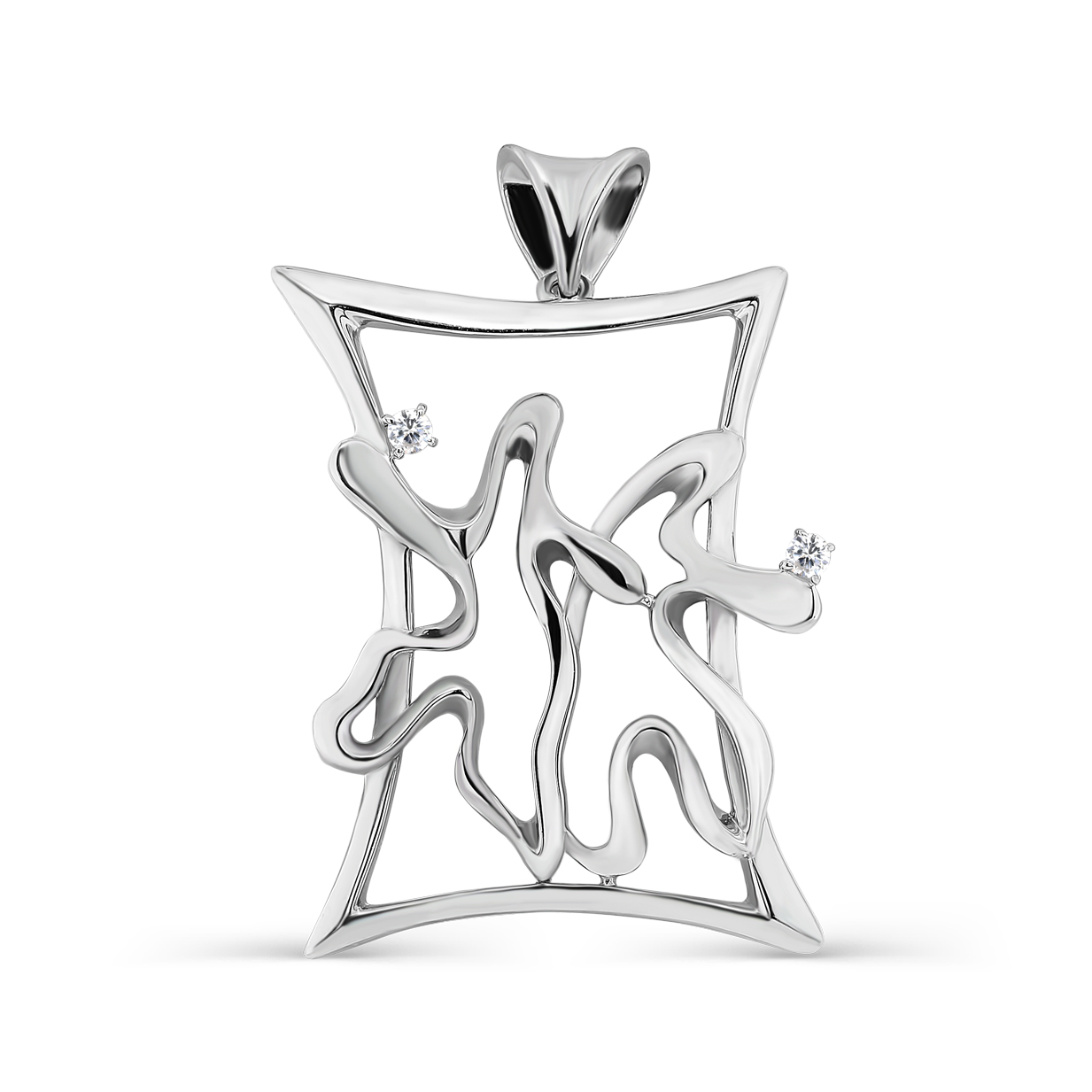 Подвеска из серебра с фианитами Ювелирное изделие - Подвеска из серебра с фианитами в магазине Best-Gold 127250