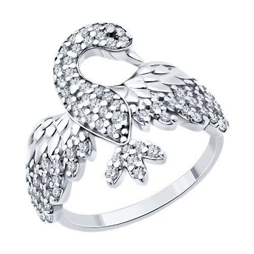 Кольцо в серебре с фианитами Ювелирное изделие - Кольцо в серебре с фианитами в магазине Best-Gold 131682