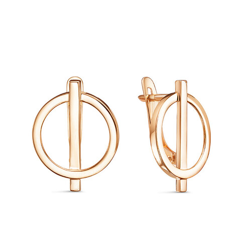 Ювелирное изделие - Серьги из красного золота в магазине Best-Gold 028615