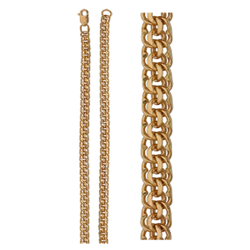 Ювелирное изделие - Цепь из красного золота плетение гарибальди в магазине Best-Gold 072592