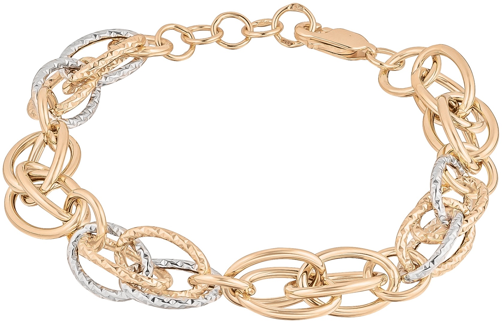 Браслет из комбинированного золота