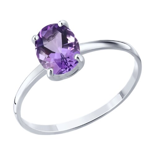 Кольцо из серебра с аметистом Ювелирное изделие - Кольцо из серебра с аметистом в магазине Best-Gold 149872