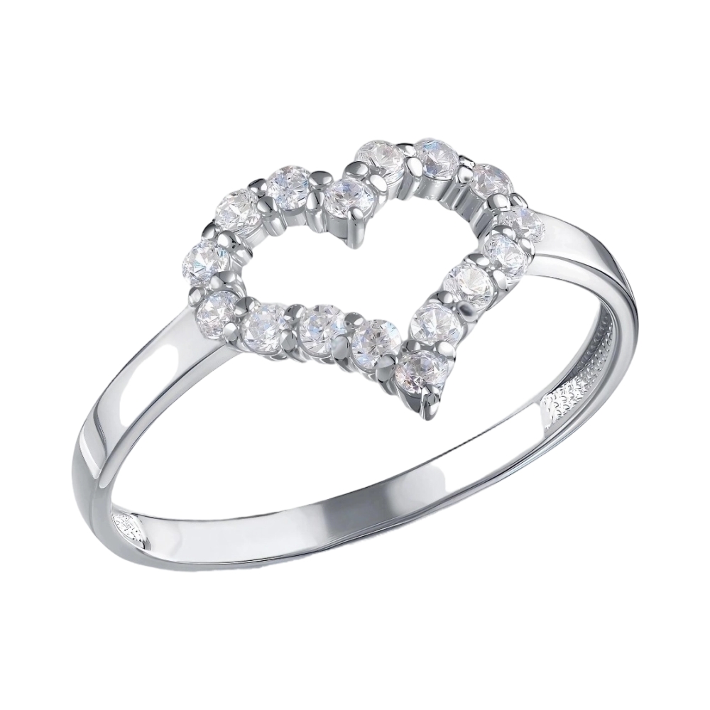 Кольцо из серебра с фианитами Ювелирное изделие - Кольцо из серебра с фианитами в магазине Best-Gold 146896