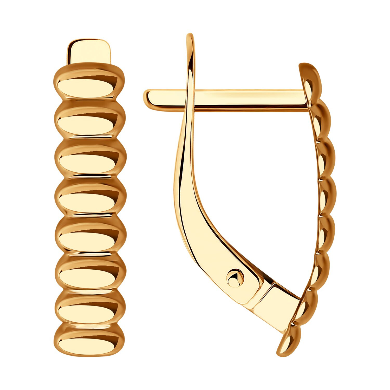 Ювелирное изделие - Серьги из красного золота в магазине Best-Gold 031910