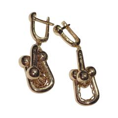 Серьги из красного золота