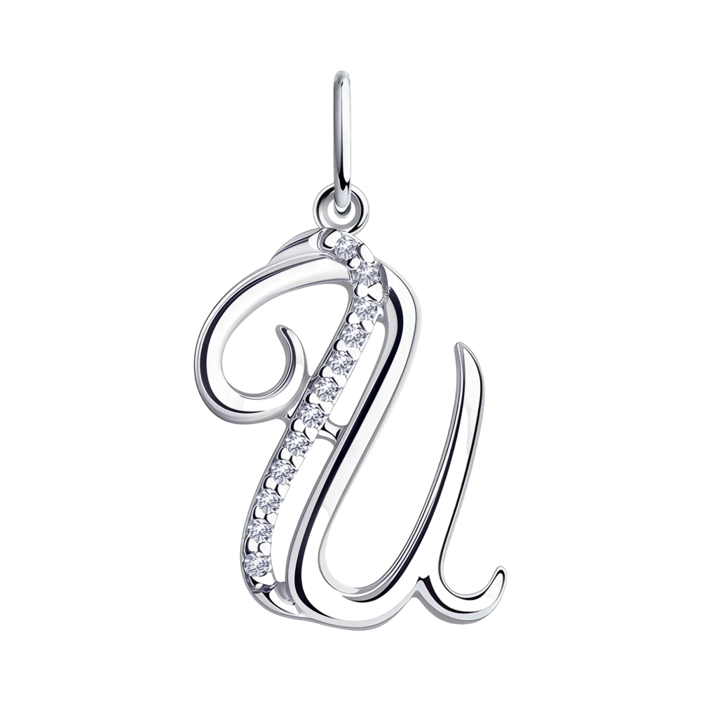 Ювелирное изделие - Подвеска из серебра с фианитами в магазине Best-Gold 151885