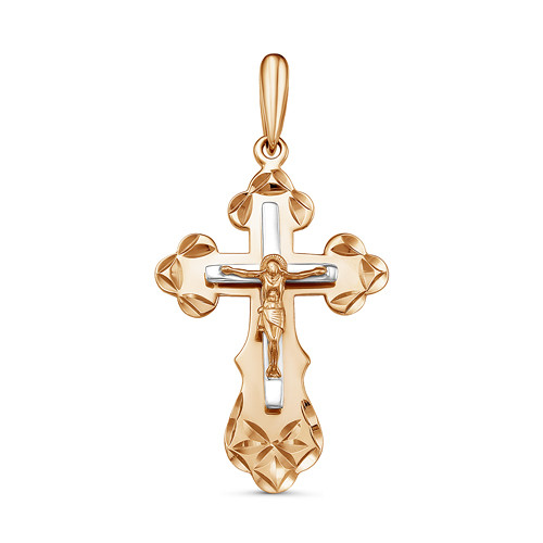 Крест из красного золота Ювелирное изделие - Крест из красного золота в магазине Best-Gold 080638