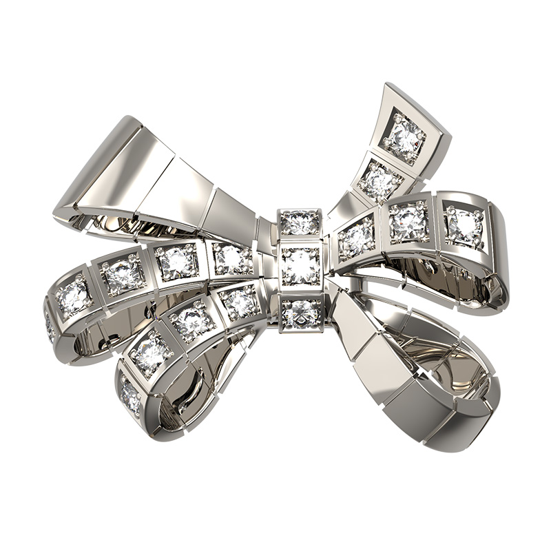 Ювелирное изделие - Подвеска из белого золота с бриллиантами в магазине Best-Gold 151871