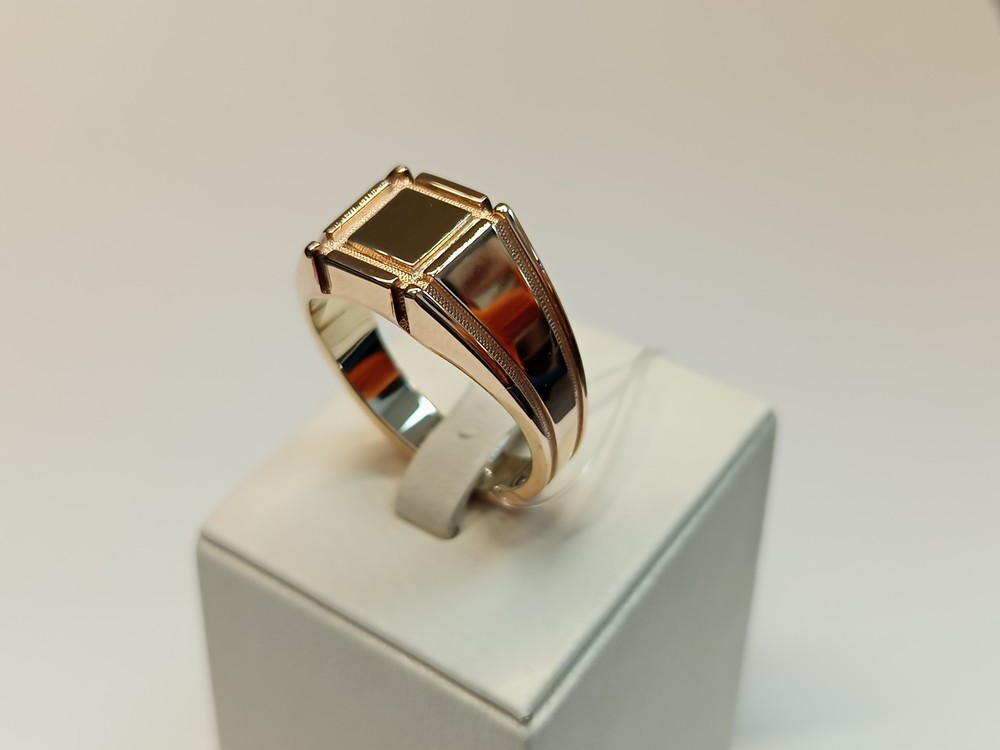 Ювелирное изделие - Мужская печатка из красного золота в магазине Best-Gold 145941