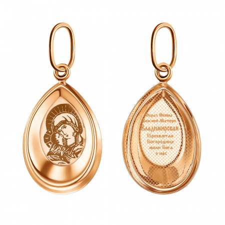 Подвеска из красного золота