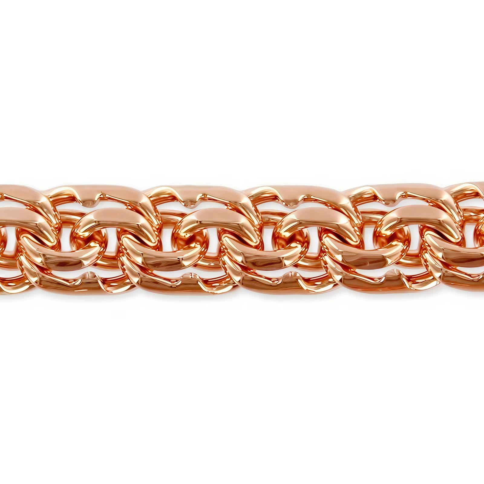 Ювелирное изделие - Цепь из красного золота плетение гарибальди в магазине Best-Gold 126220