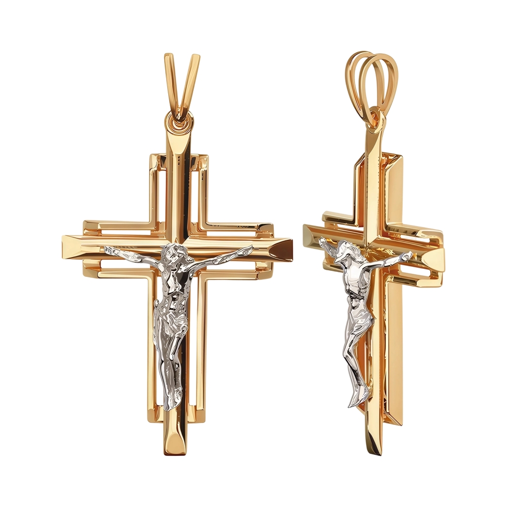 Ювелирное изделие - Крест из красного золота в магазине Best-Gold 125849