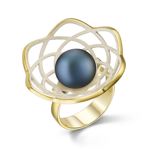 Кольцо из серебра с жемчугом Ювелирное изделие - Кольцо из серебра с жемчугом в магазине Best-Gold 104965