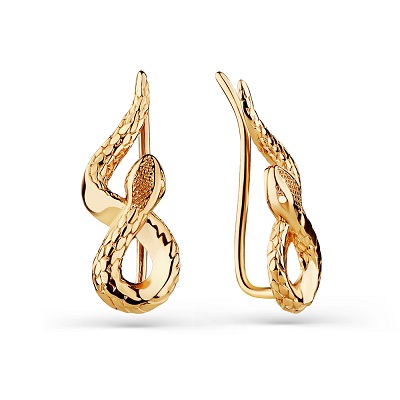 Серьги из красного золота Ювелирное изделие - Серьги из красного золота в магазине Best-Gold 033692