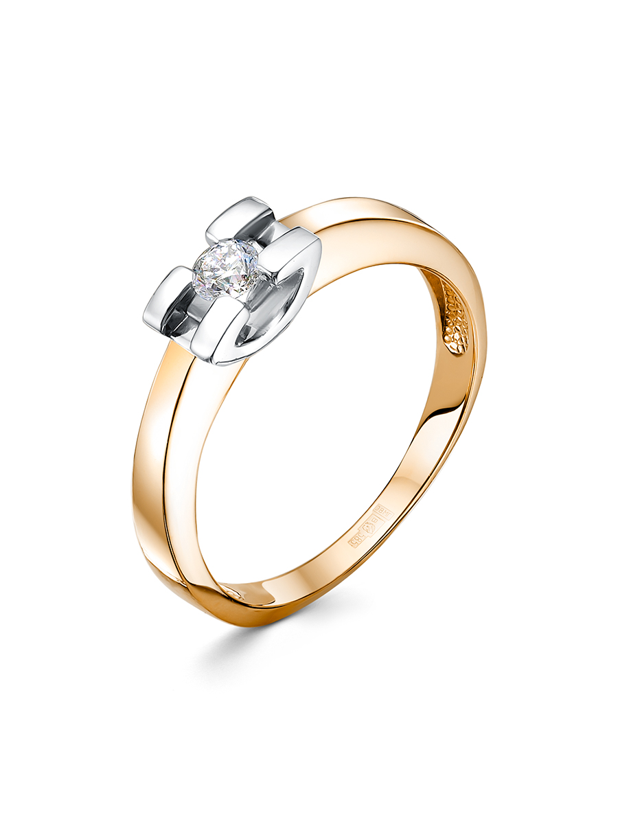 Кольцо из красного золота с бриллиантами Ювелирное изделие - Кольцо из красного золота с бриллиантами в магазине Best-Gold 143883