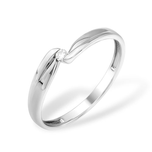 Кольцо из серебра с бриллиантом Ювелирное изделие - Кольцо из серебра с бриллиантом в магазине Best-Gold 153497