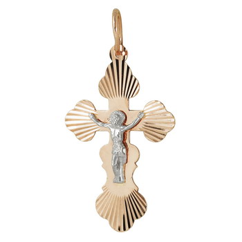 Крест из красного золота Ювелирное изделие - Крест из красного золота в магазине Best-Gold 141556