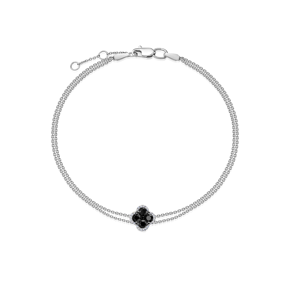 Браслет из белого золота с бриллиантами Ювелирное изделие - Браслет из белого золота с бриллиантами в магазине Best-Gold 131501