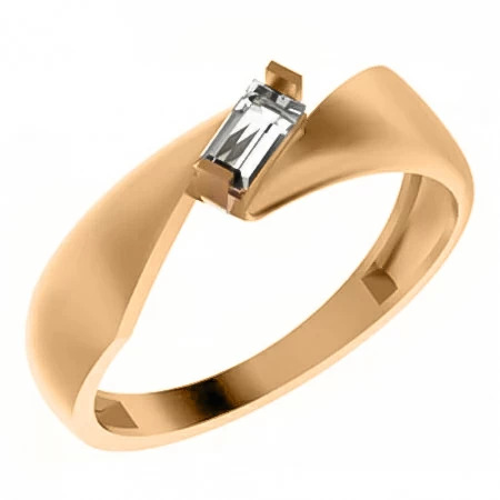 Ювелирное изделие - Кольцо из красного золота с фианитами в магазине Best-Gold 067105