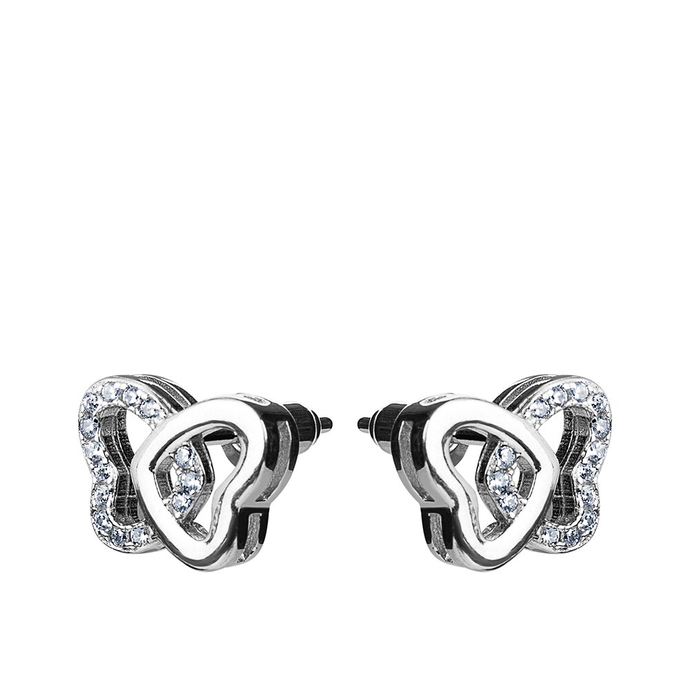 Ювелирное изделие - Серьги из серебра с цирконами в магазине Best-Gold 132377