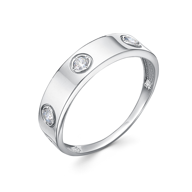 Кольцо из серебра с фианитами Ювелирное изделие - Кольцо из серебра с фианитами в магазине Best-Gold 146894