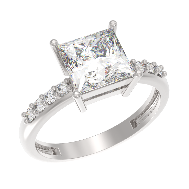 Кольцо из серебра с фианитами Ювелирное изделие - Кольцо из серебра с фианитами в магазине Best-Gold 127042