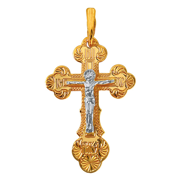 Крест из красного золота Ювелирное изделие - Крест из красного золота в магазине Best-Gold 125835