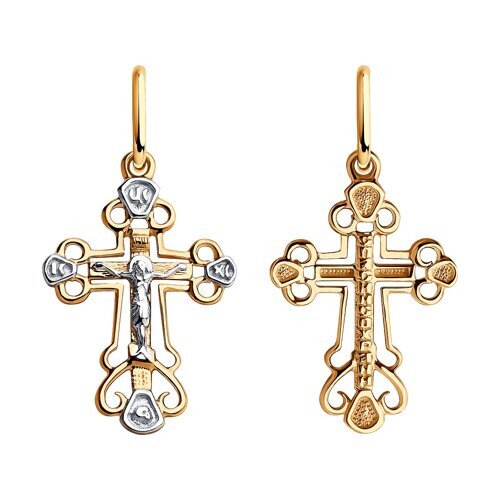 Крест из красного золота